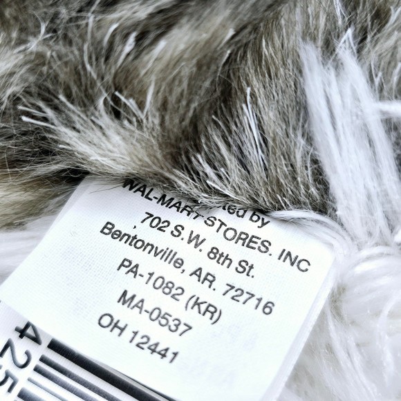 Bunny Rabbit Plush 8"  Realistic Fur Speckled Agouti Stuffed Animal Toy - Picture 6 of 6